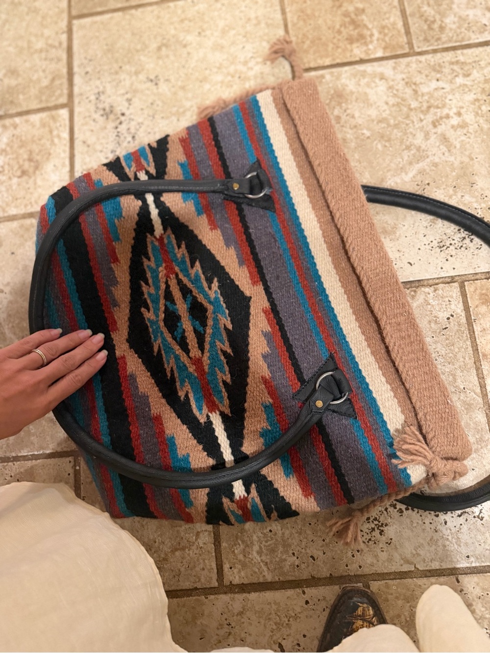 Boho Southwestern Pattern Tote Bag - Multicolor - Picture 2 of 7